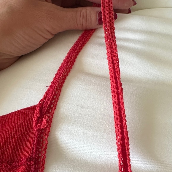 Free People Red Racerback Tank Top - Picture 4 of 5